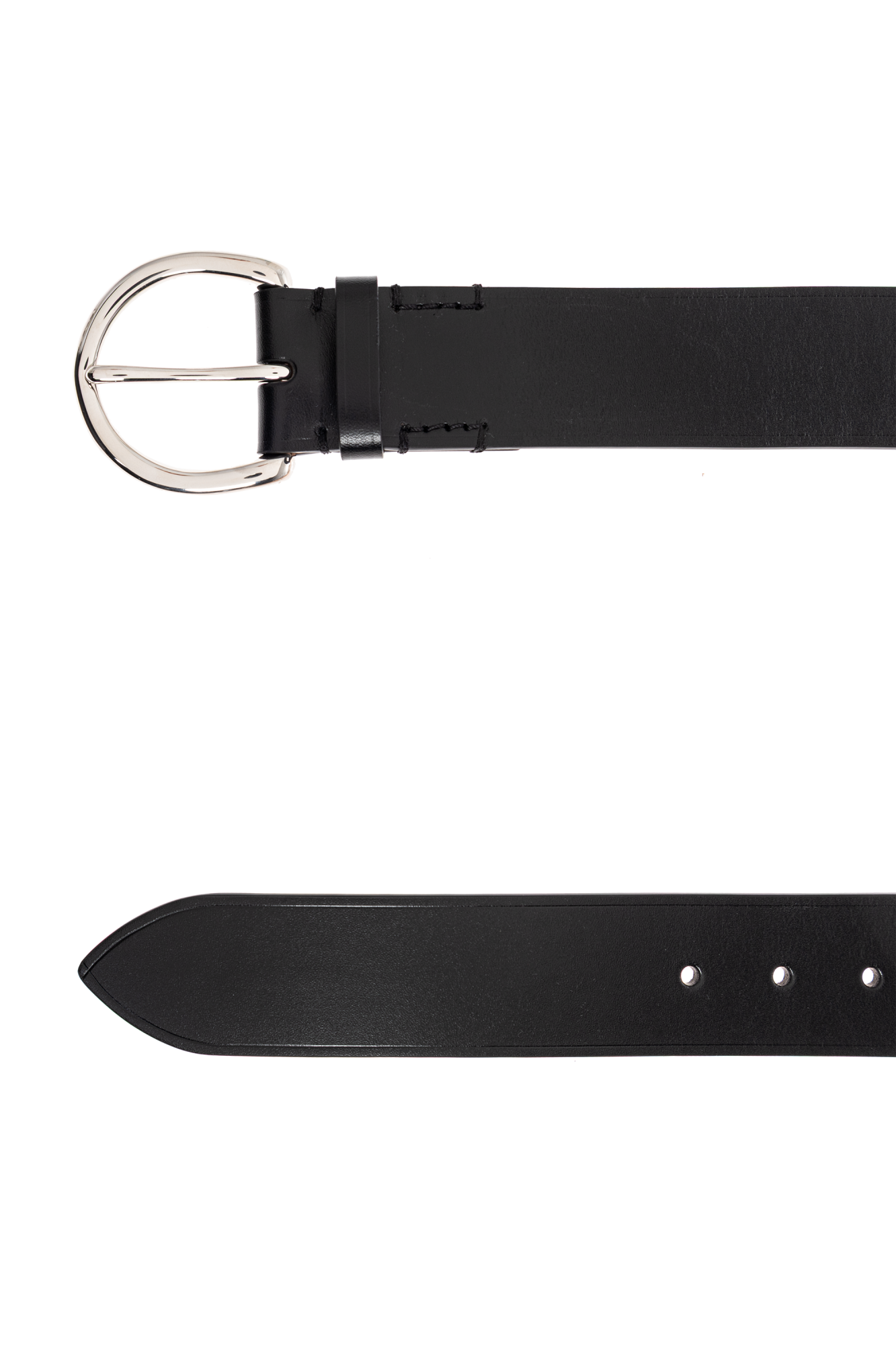 【PHOEBE PHILO】新作 ROUND BUCKLE BELT 25MM leather PHOEBE PHILO | ROUND BUCKLE BELT 25MM | WHITE LEATHER